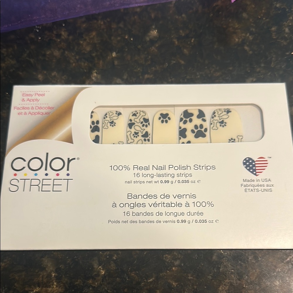 Color Street Black Paw Print Nail Strips